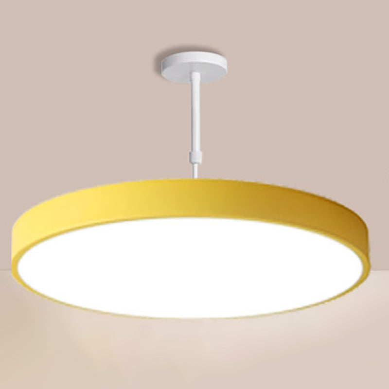 Mehrfarbige runde LED -Anhänger -Beleuchtungs -Leuchten -Makkaron -Metall -Makkaron -Hängebangußenlampe