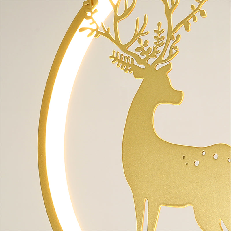 Candelier de la isla de ciervo moderno Candelera de 2 cabezas de restaurantes de iluminación colgante de iluminación