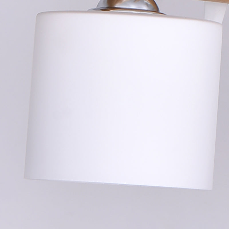 Modern Island Pendant Lamps Multi-Head Restaurant Hanging Light Fixtures with Glass Shade