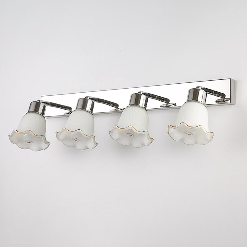 Luminaire miroir moderne Lithinage de mur de salle de bain en verre simpliste