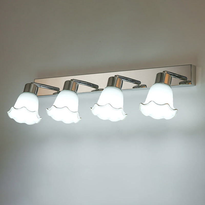 Luminaire miroir moderne Lithinage de mur de salle de bain en verre simpliste