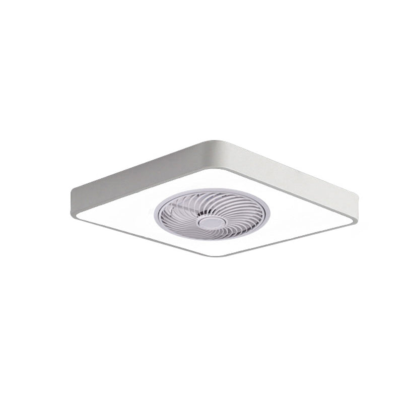 Nordische Metall Deckenventilator 1-Kopf-Flush-Halterungs-Leuchten mit ABS-Lüfterklinge