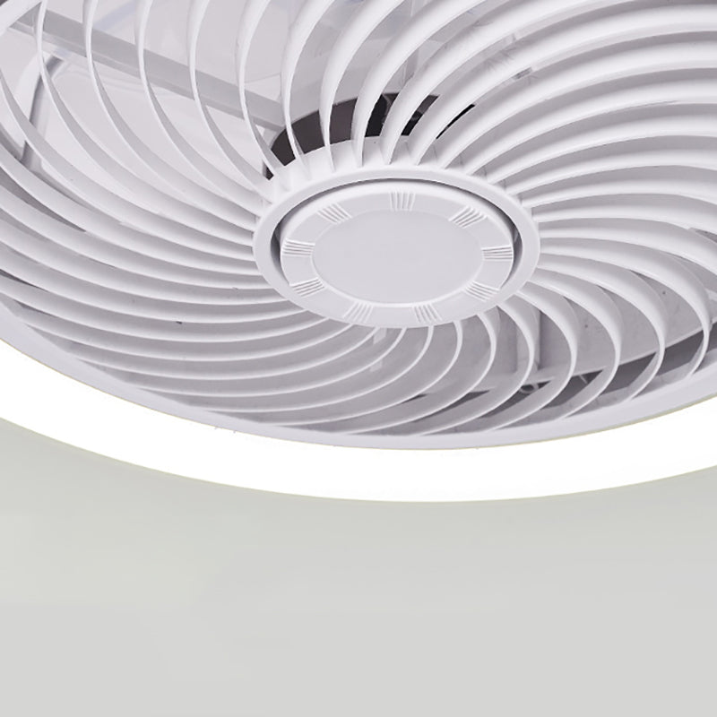 Nordische Metall Deckenventilator 1-Kopf-Flush-Halterungs-Leuchten mit ABS-Lüfterklinge