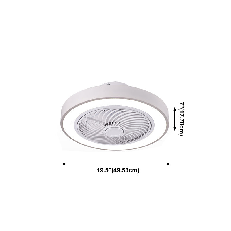 Nordische Metall Deckenventilator 1-Kopf-Flush-Halterungs-Leuchten mit ABS-Lüfterklinge