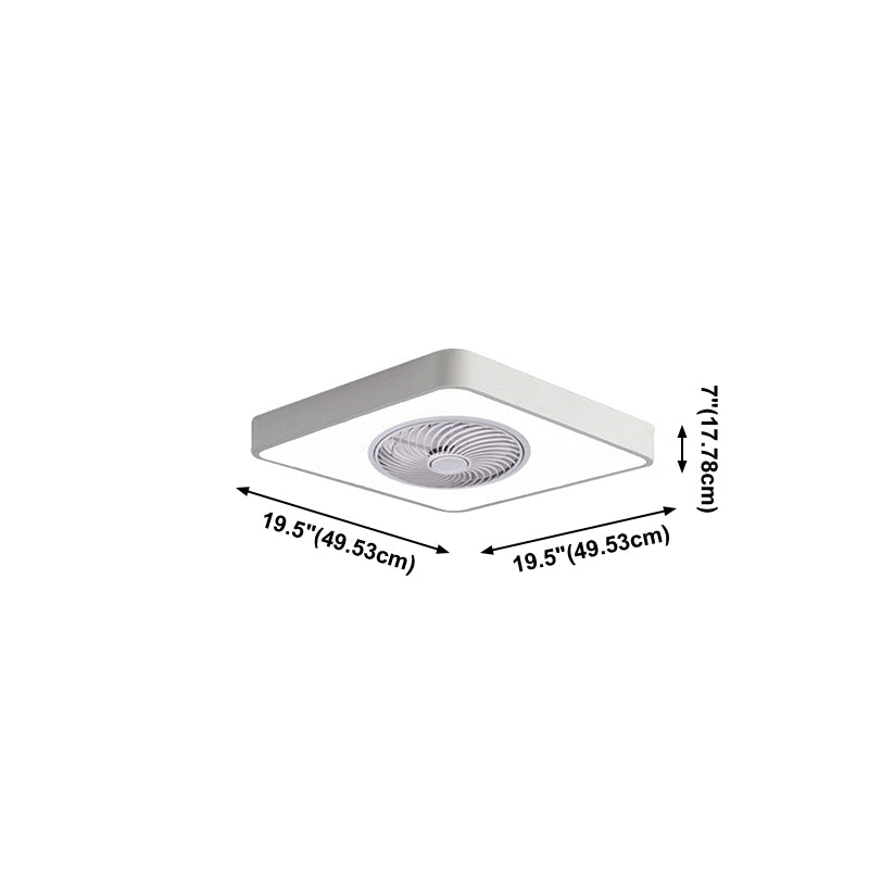 Nordische Metall Deckenventilator 1-Kopf-Flush-Halterungs-Leuchten mit ABS-Lüfterklinge