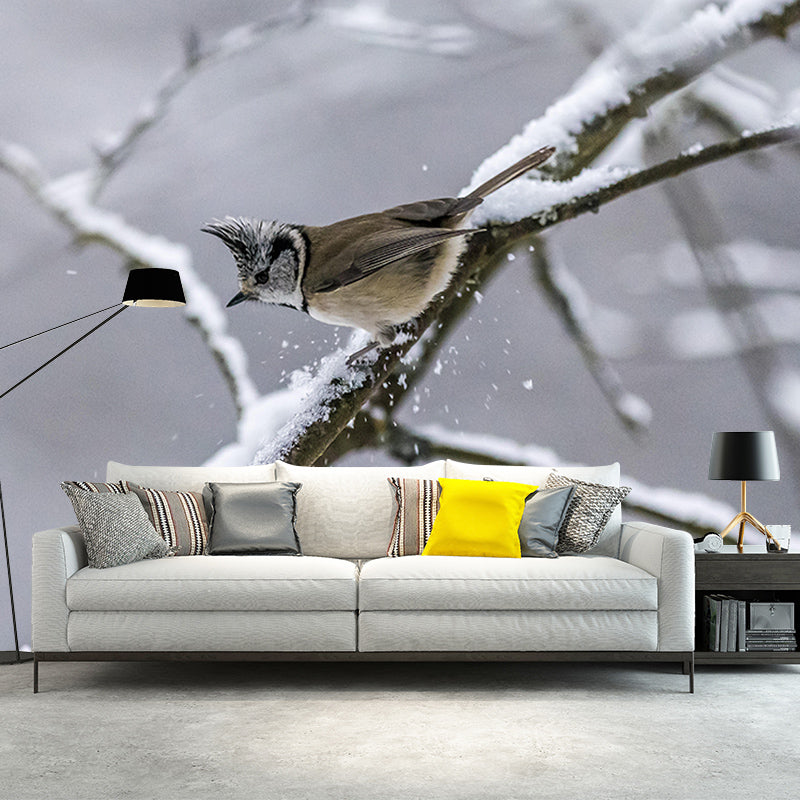 Wild Animal Contemporary Style Mural Mildew Resistant Bedroom Wall Art