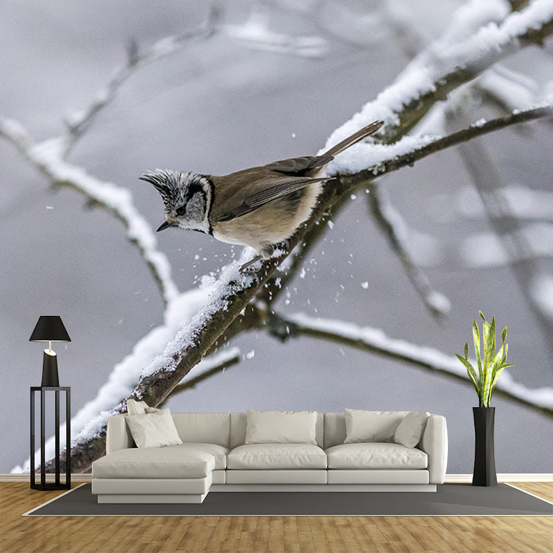 Wild Animal Contemporary Style Mural Mildew Resistant Bedroom Wall Art