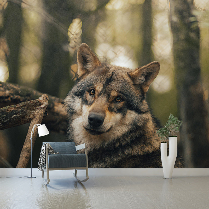 Fancy 3D Print Style Wild Animal Mural Mildew Resistant Room Wall Art