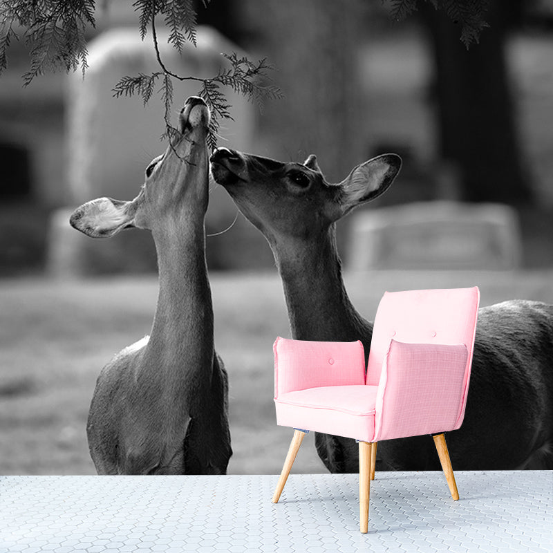 Fancy 3D Print Style Wild Animal Mural Mildew Resistant Room Wall Art