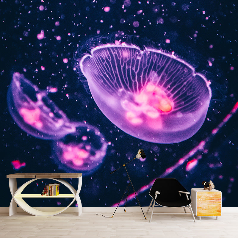 Seabed Tropical Beach Style Mural Mildew Resistant Bathroom Wall Covering