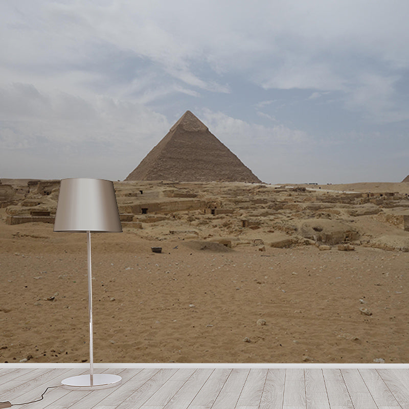 Desert Natural Contemporary Style Desert Wall Mural Mildew Resistant for Room