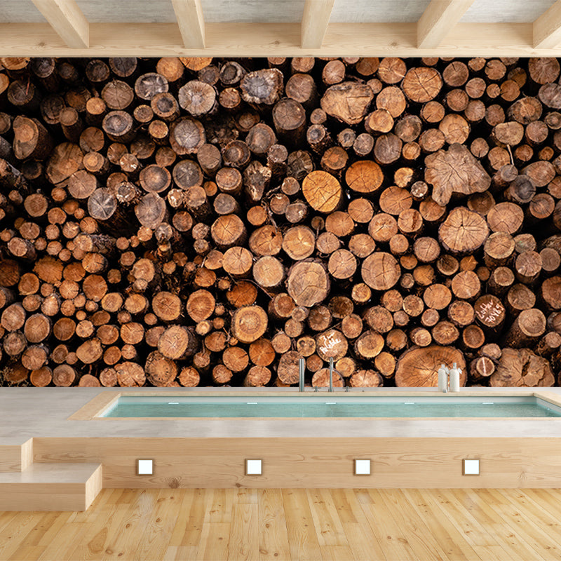 3D Print Industrial Style Wood Texture Mural Mildew Resistant Home Decor