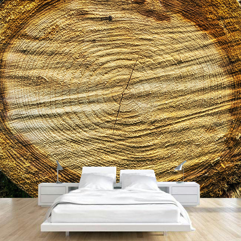Wall Art Industrial Style Wood Texture Mural Wallpaper Mildew Resistant