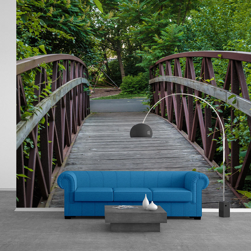 Bridge Scene Customized Space Extension Mural Wallpaper Photography Wall Art