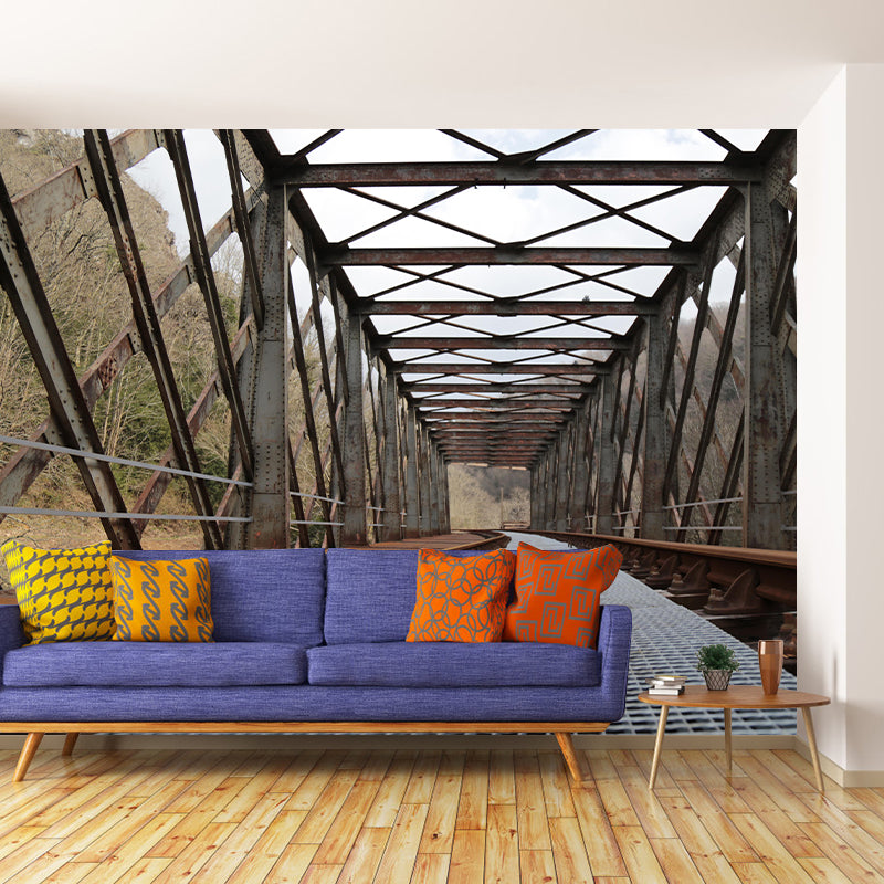 Bridge Scene Customized Space Extension Mural Wallpaper Photography Wall Art