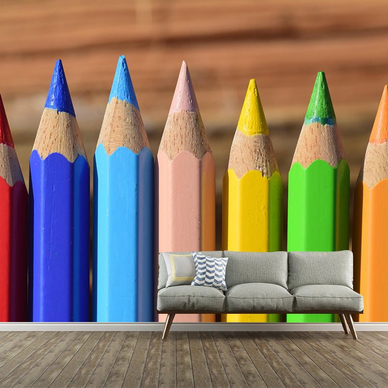 Fancy 3D Pencil Mildew Resistant Personal Hobby Mural Drawing Wallpaper for Atelier