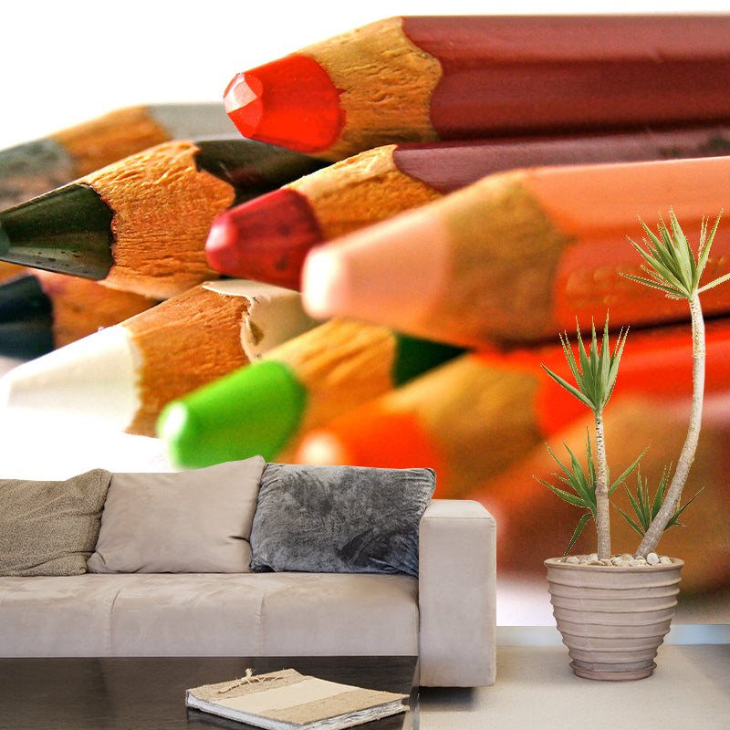 Pencil Color Customized Personal Hobby Mural Drawing Wallpaper Home Decor