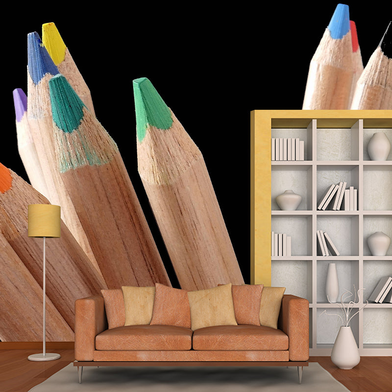 Pencil Color Customized Personal Hobby Mural Drawing Wallpaper Home Decor