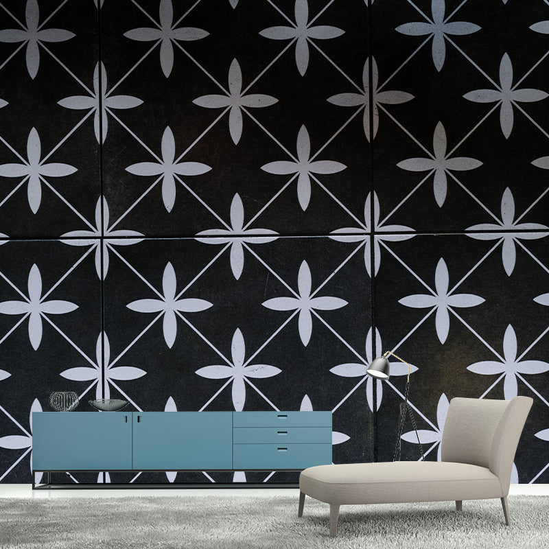 Geometry Print Mildew Resistant Wall Mural Wallpaper Decorative Wall Covering