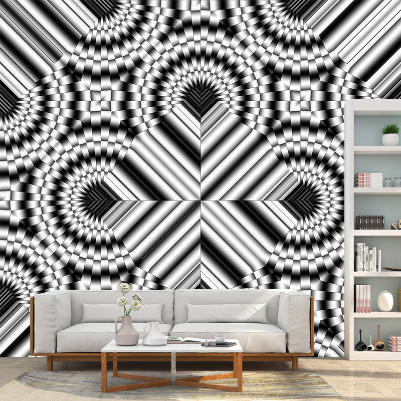 Geometry Print Mildew Resistant Wall Mural Wallpaper Decorative Wall Covering