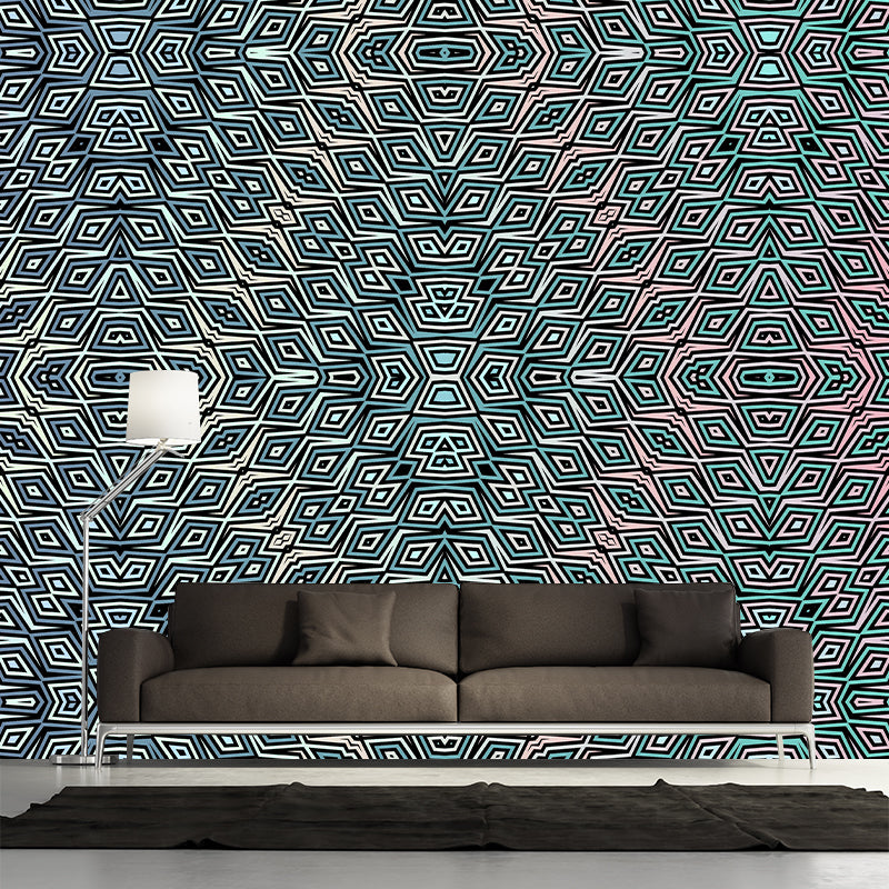 3D Geometry Customized Mildew Resistant Geometry Mural Wallpaper Decorative Wall Art