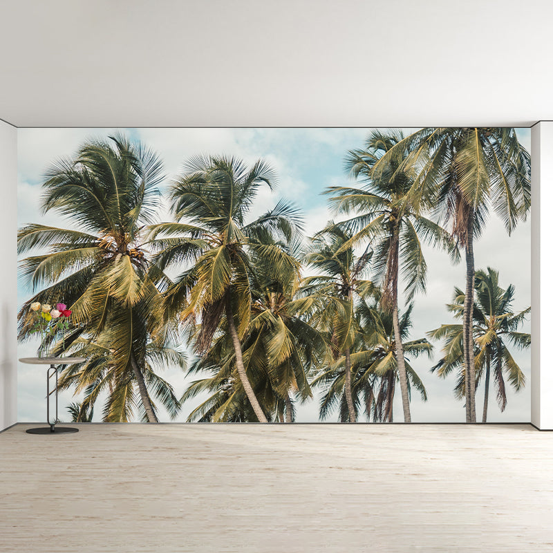 Waterproof Tropical Palm Mural Wallpaper Photography Wall Art