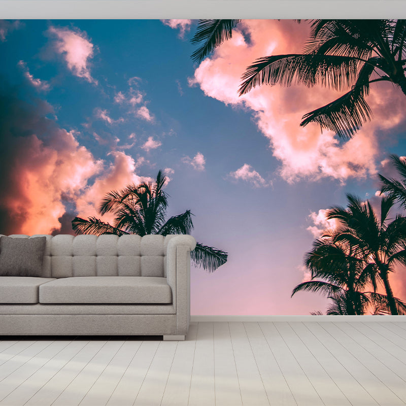 Tropical Palm Mildew Resistant Mural Wallpaper Decorative Photography Wall Covering