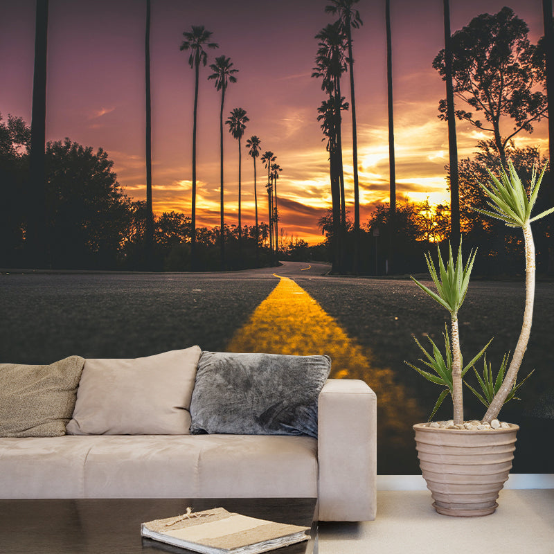 Tropical Palm Mildew Resistant Mural Wallpaper Decorative Photography Wall Covering