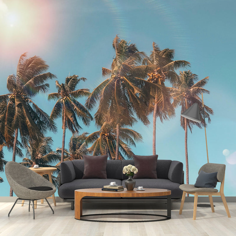 Holiday Eco-friendly Tropical Palm Mural Wallpaper Decorative Photography Wall Art