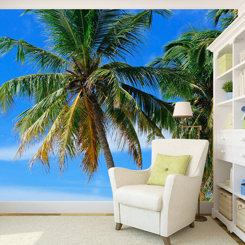 Tree Mildew Resistant Tropical Palm Mural Decorative Photography Home Decor