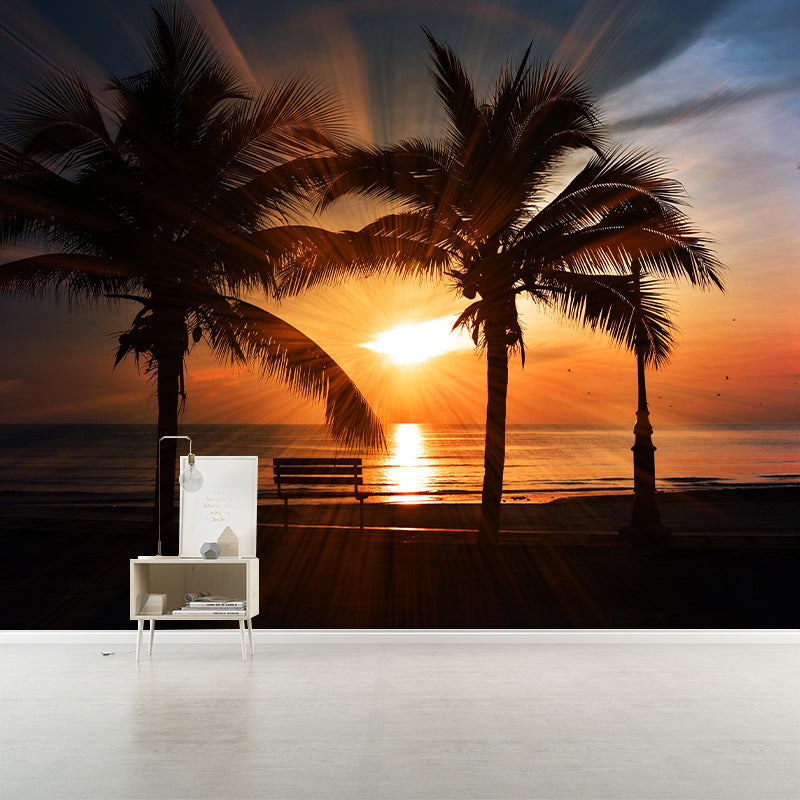 Tropical Scene Environmental Tropical Palm Mural Decorative Photography Wall Decor