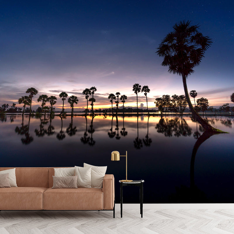 Customized Tropical Palm Mural Wallpaper Decorative Photography Wall Decor