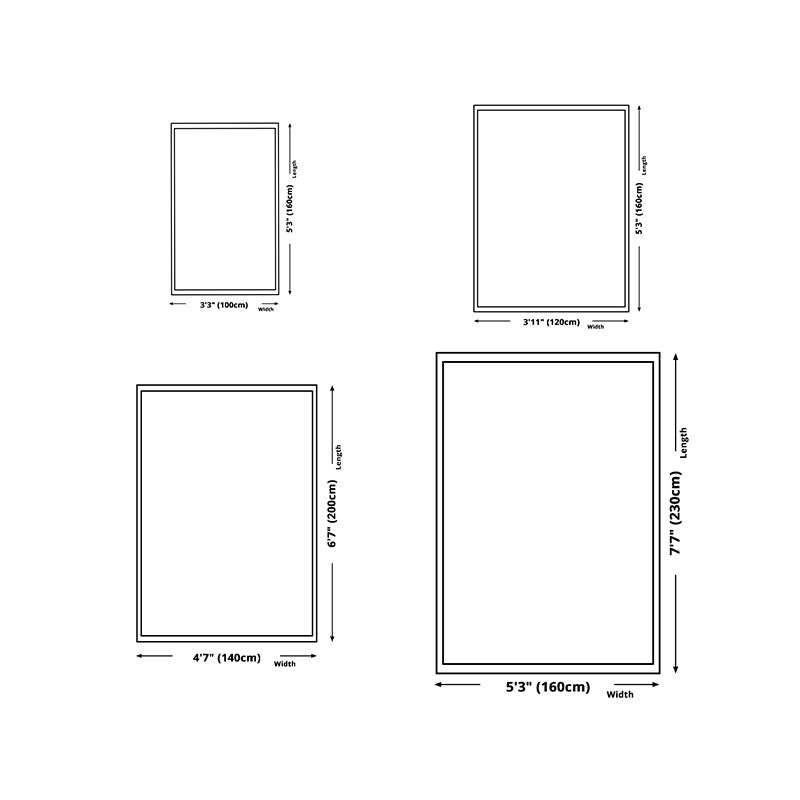 Gray Modern Carpet Polyester Graphic Indoor Carpet Non-Slip Backing Carpet for Home Decor