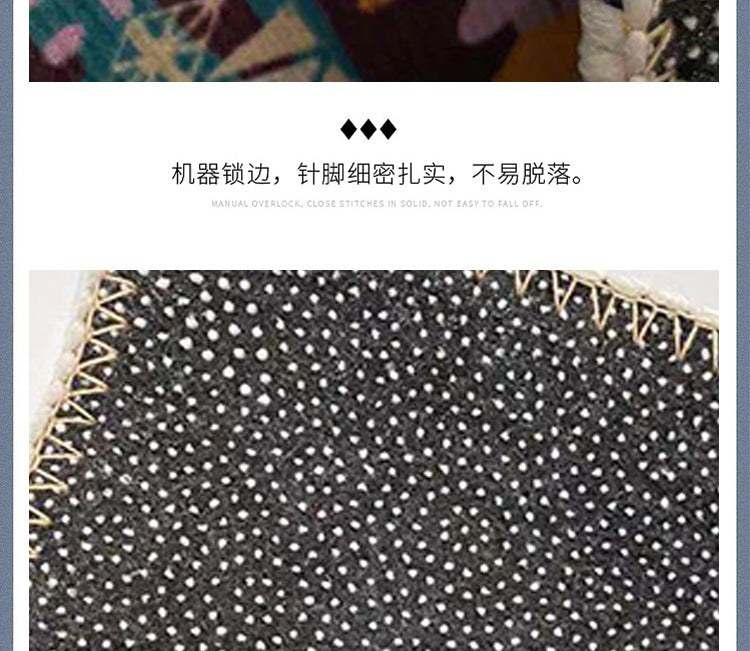 Bohemian Non-slip Carpet Polyester Area Carpet Stain Resistant Rug for Living Room