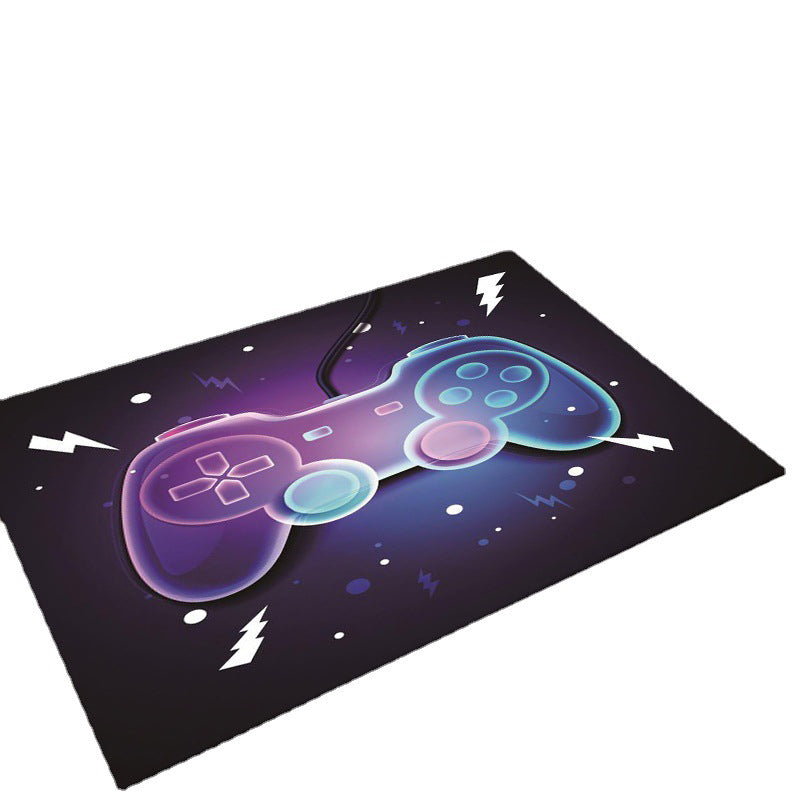 Game Controller Pattern Carpet Polyester Rug Washable Area Rug for Home Decoration