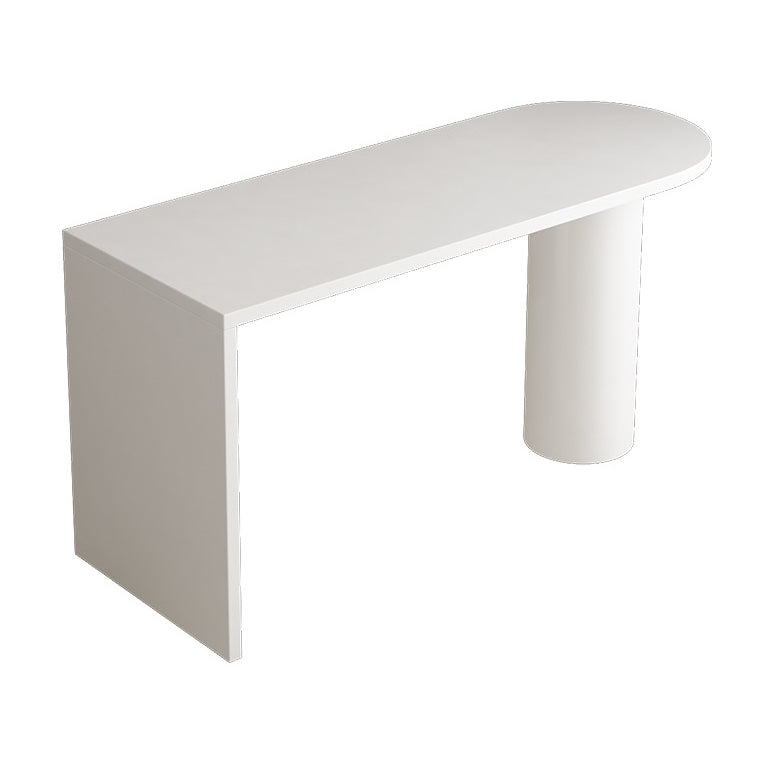 Contatto a forma libera in metallo tavolo da barra in legno di pino con doppio piedistallo