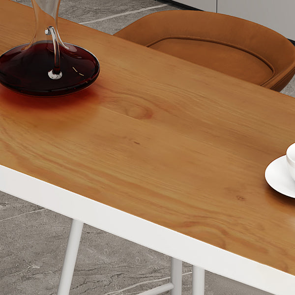 Mesa contemporánea de la barra de madera de pino Forma gratis Mesa de vinos para el patio
