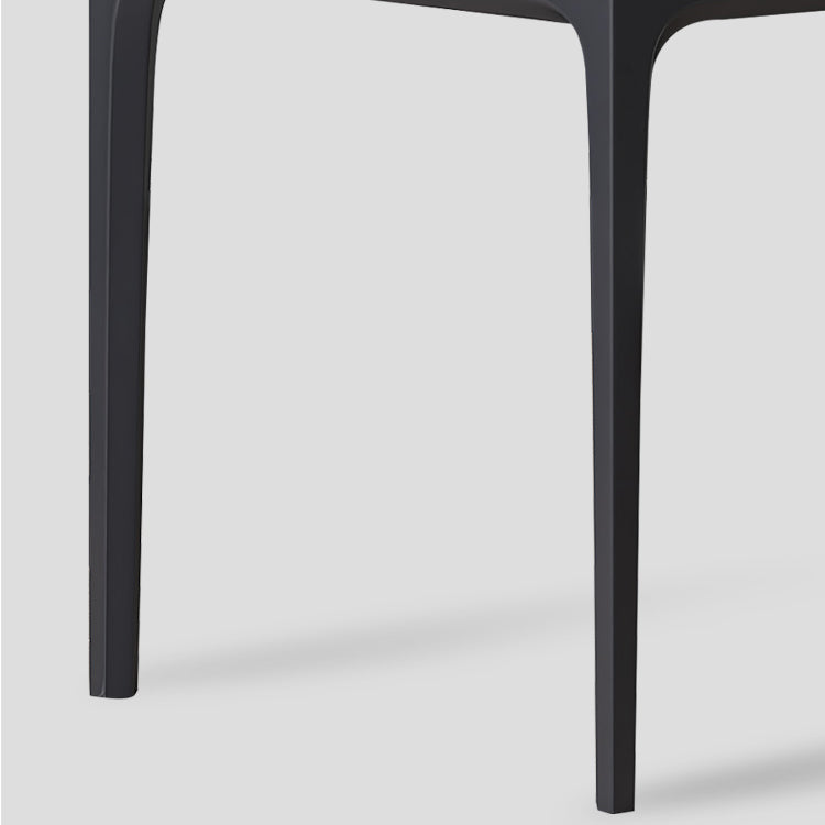 Mesa de comedor negra moderna, mesa de comedor rectangular de piedra sinterizada con 4 patas para cocina