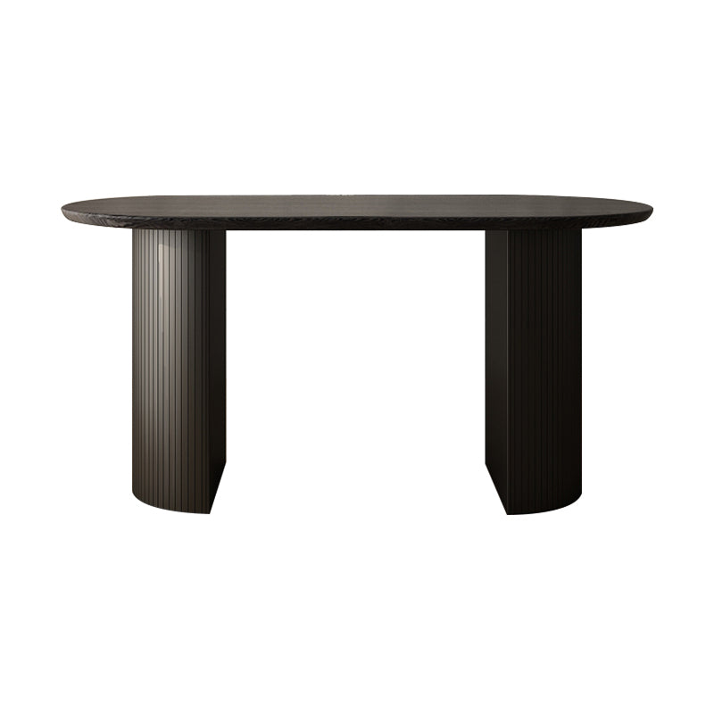 63 "Mesa de comedor moderna Mesa de comedor de pedestal ovalado para uso doméstico