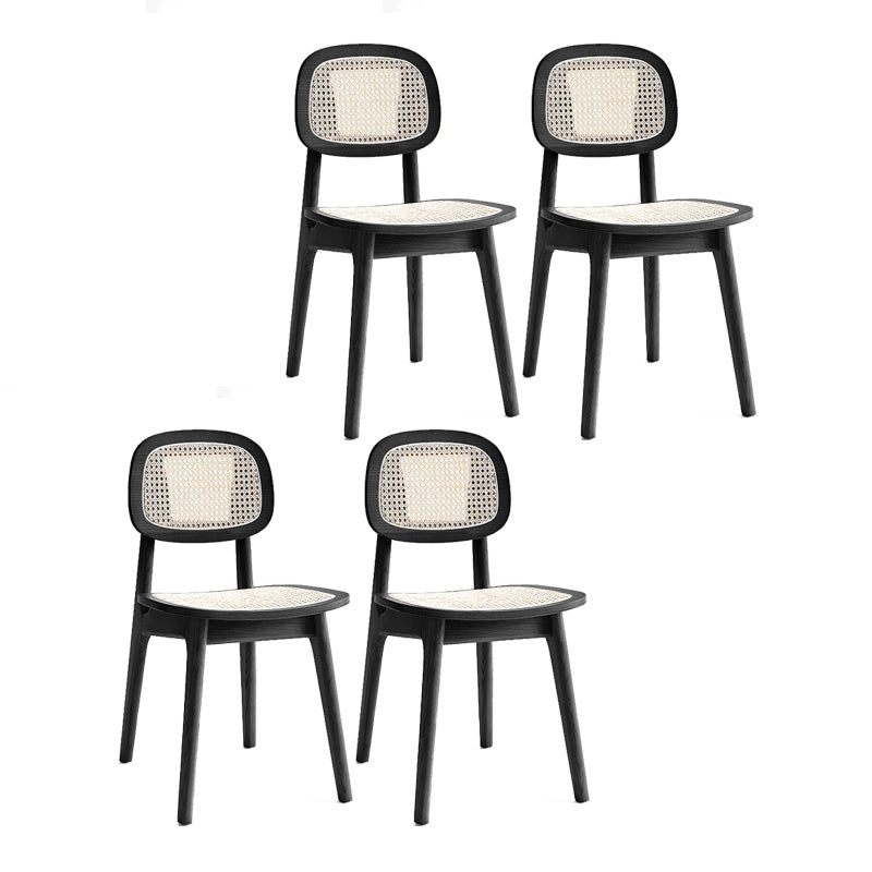 Parte posterior abierta del estilo moderno que cena la parte posterior sin brazos del bastón de la silla lateral que cena las sillas