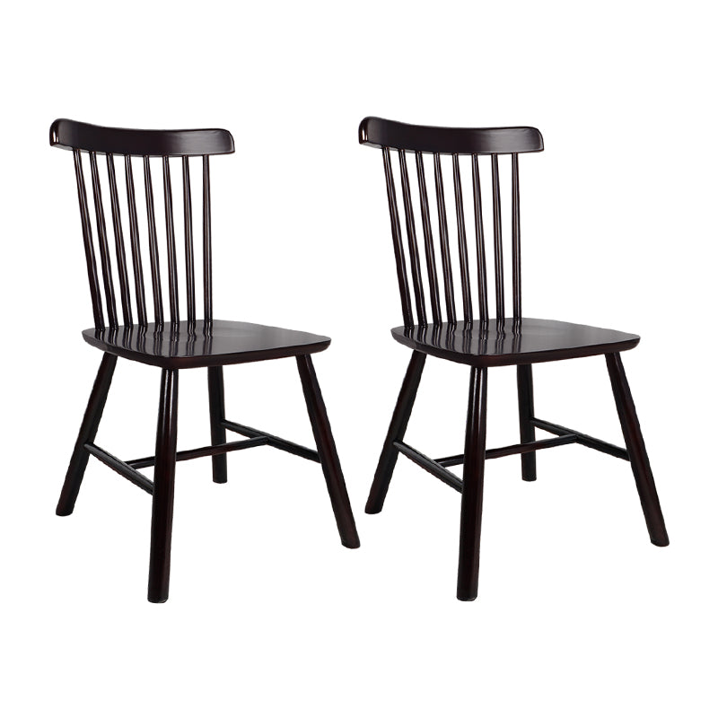 Sillas laterales contemporáneas de madera Sillas de comedor con respaldo Windsor para el hogar