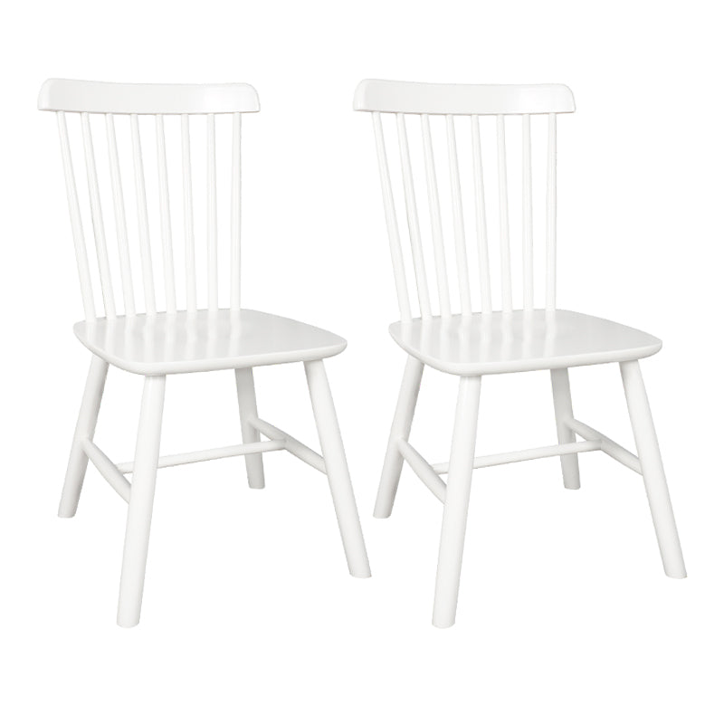 Sillas laterales contemporáneas de madera Sillas de comedor con respaldo Windsor para el hogar