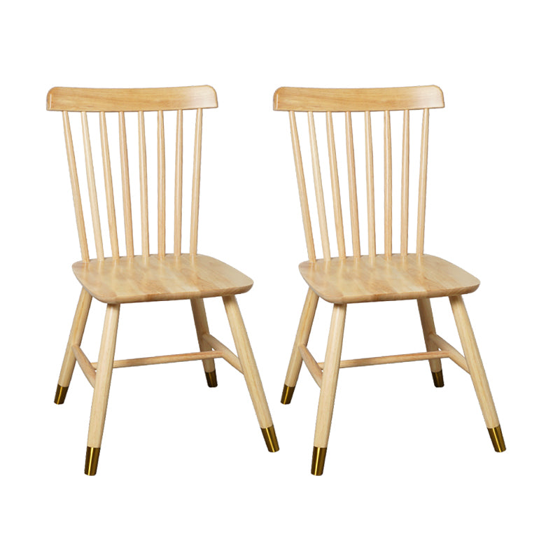 Sillas laterales contemporáneas de madera Sillas de comedor con respaldo Windsor para el hogar