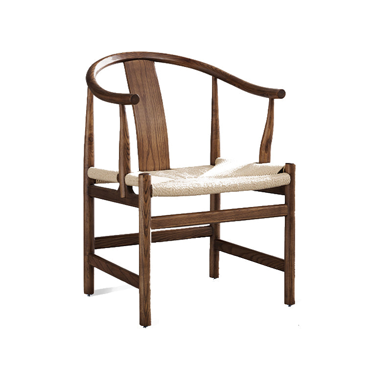 Sillas de comedor tradicionales de madera maciza, sillones de cocina con respaldo de listones