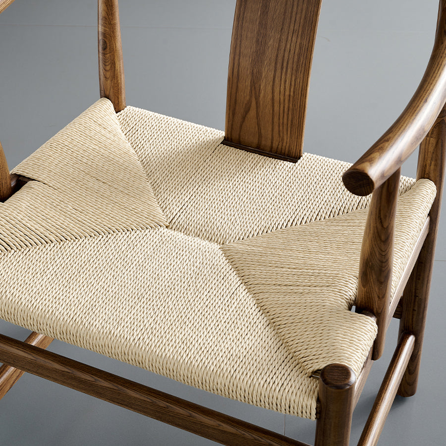 Sillas de comedor tradicionales de madera maciza, sillones de cocina con respaldo de listones