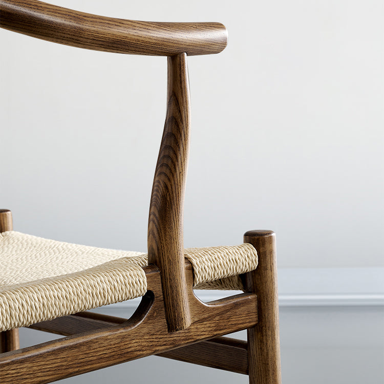 Sillas de comedor tradicionales de madera maciza, sillones de cocina con respaldo de listones