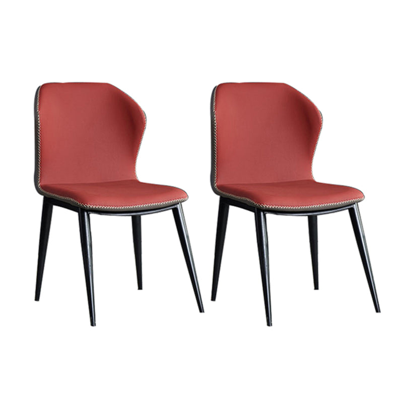Metal moderno que cena la silla sin brazos del lado del Wingback de la silla para el uso del restaurante