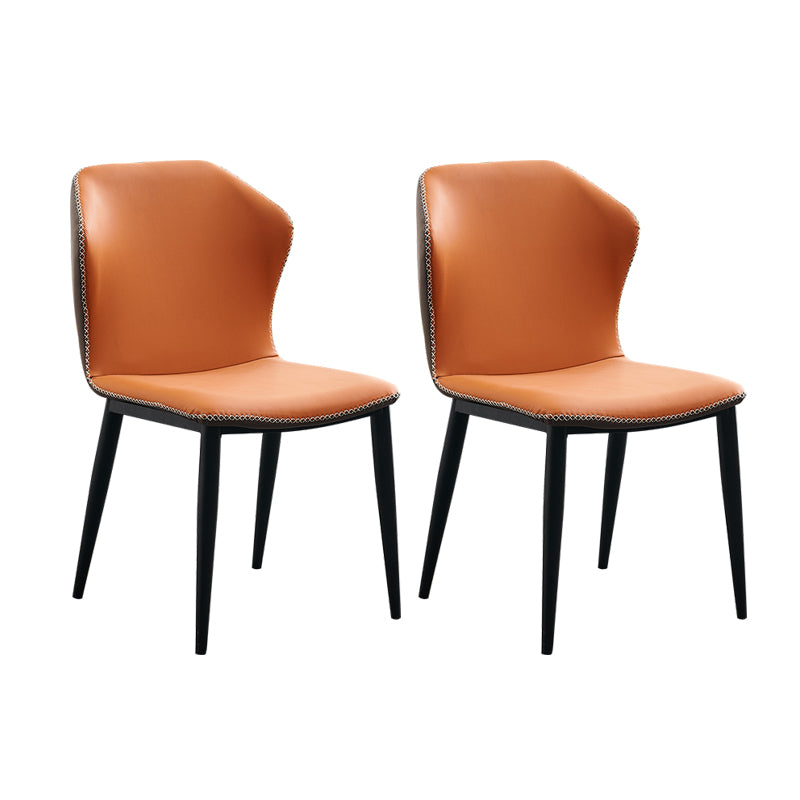 Metal moderno que cena la silla sin brazos del lado del Wingback de la silla para el uso del restaurante