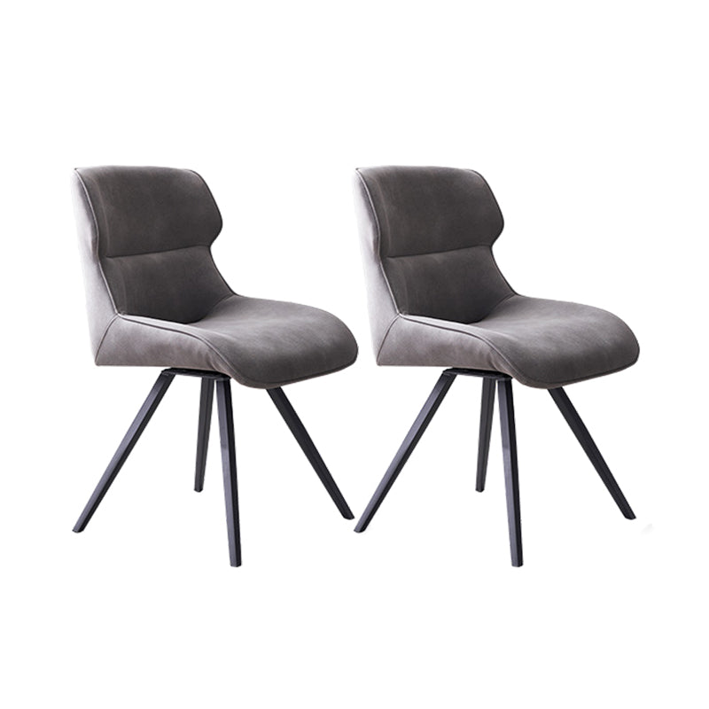 Sillas de comedor de cuero con brazo de estilo moderno, silla con respaldo para cocina