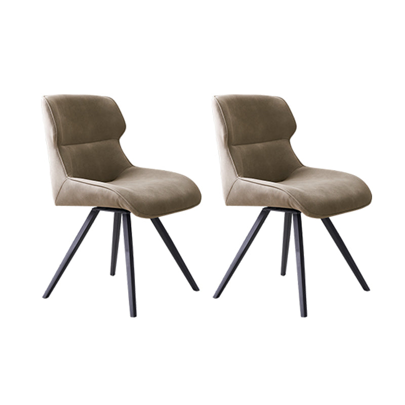 Sillas de comedor de cuero con brazo de estilo moderno, silla con respaldo para cocina